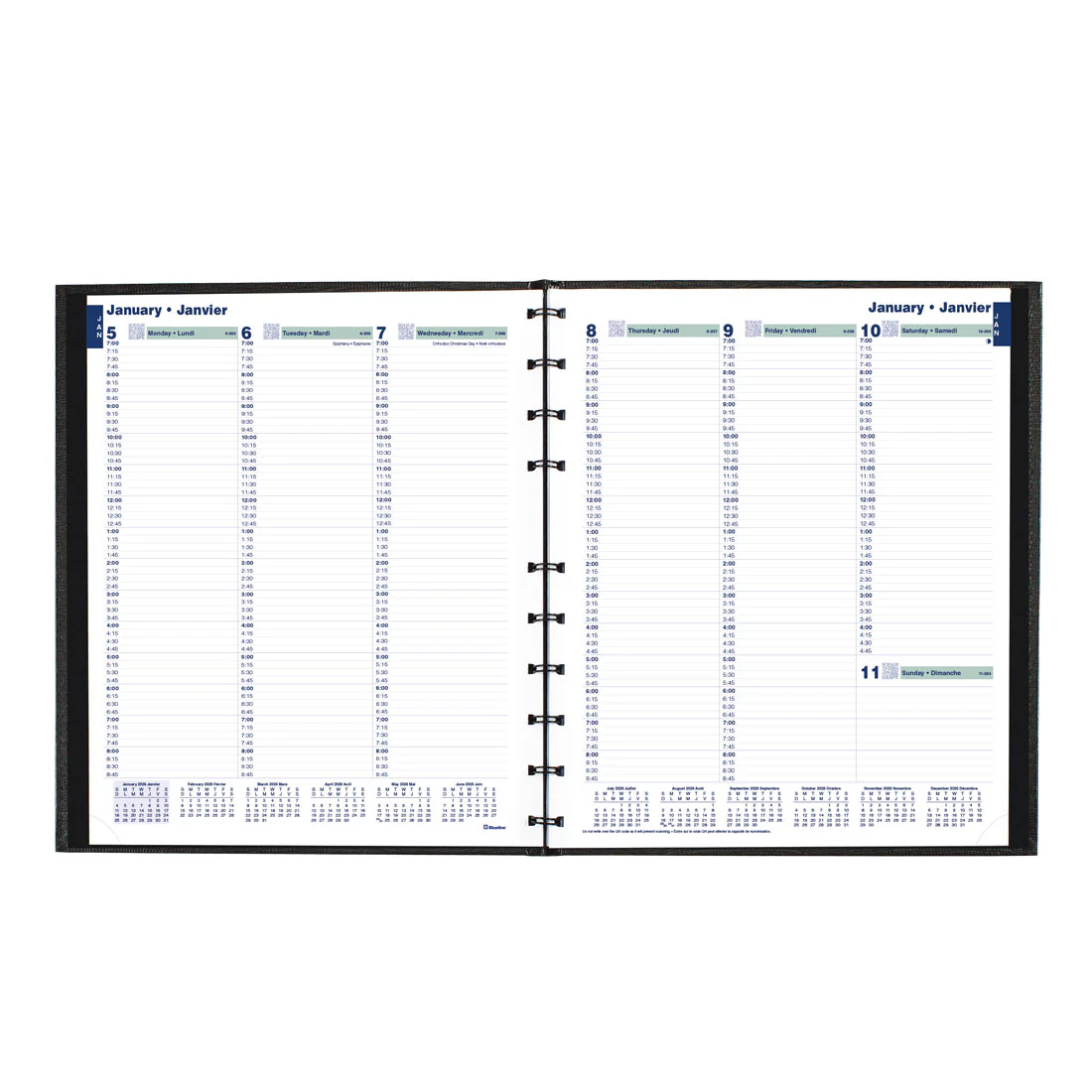 MiracleBind™/CoilPro™ Weekly Planner 2026, Bilingual, Black (CF5950C.81B-26)<br>*2026 Edition now sold out - Image 3