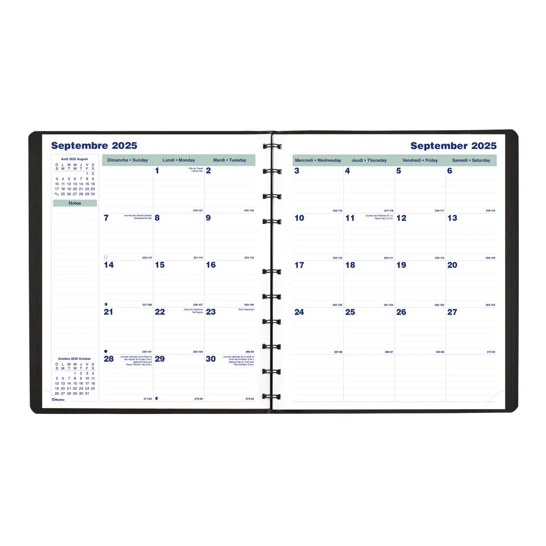 MiracleBind™ Monthly Planner 2026, Bilingual, Black (CF1512.81BT-26)<br>*2026 edition is now sold out - Image 3