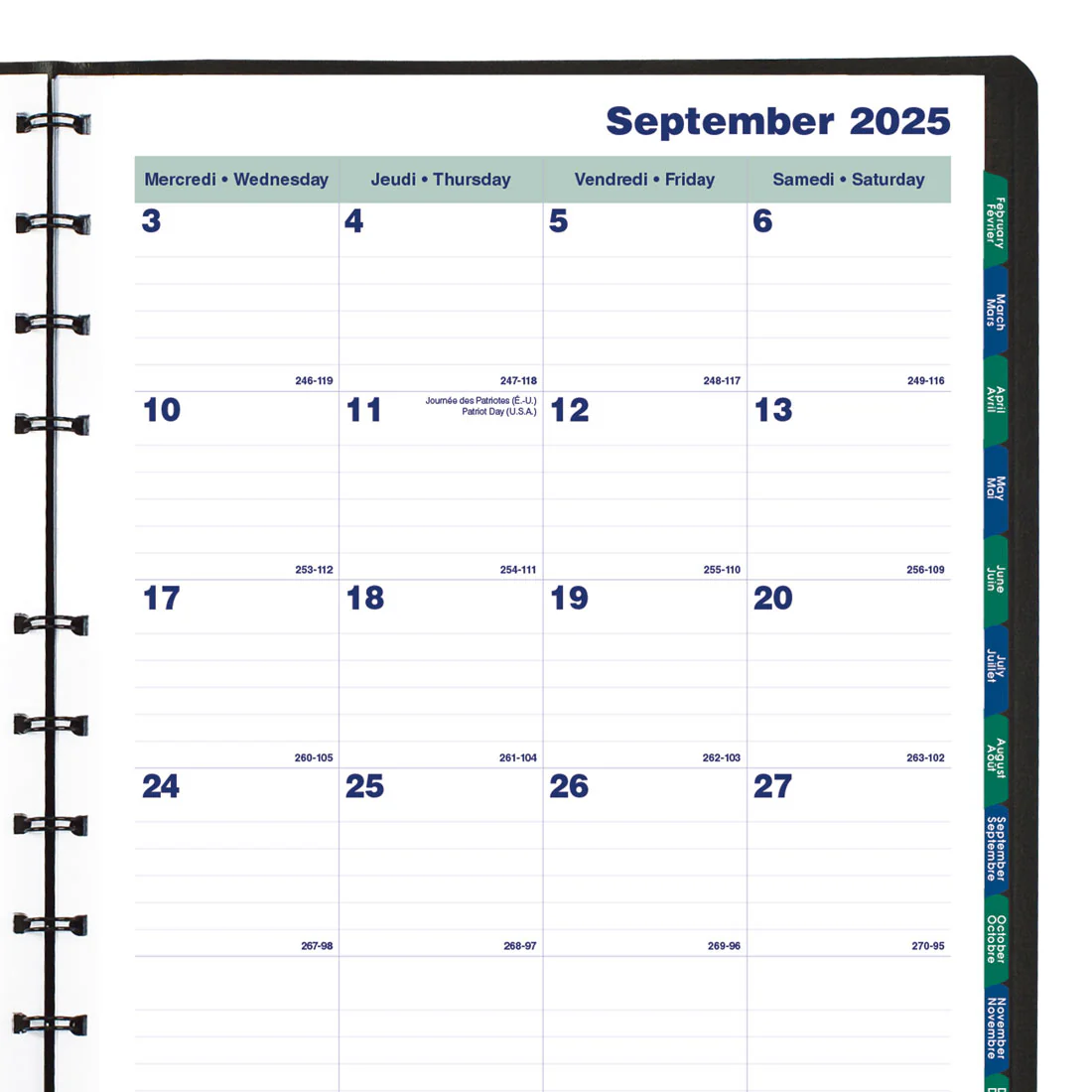 MiracleBind™ Monthly Planner 2026, Bilingual, Black (CF1512.81BT-26)<br>*2026 edition is now sold out - Image 7