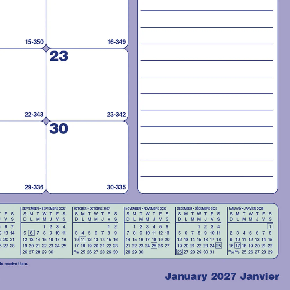 Monthly Wall Calendar, Bilingual, 2027 (C177186-27) - Image 3