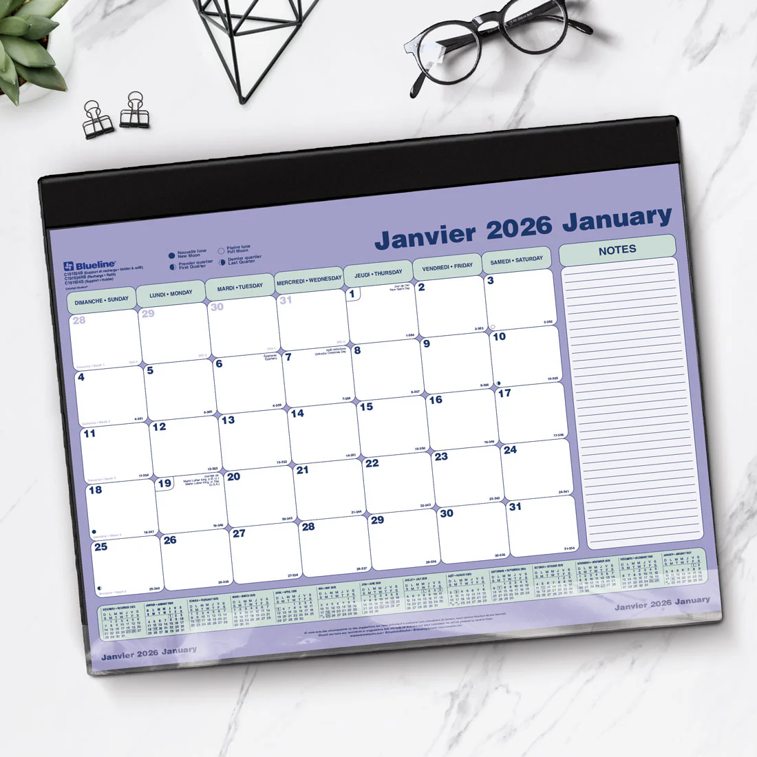 Monthly Desk Calendar 2026, Bilingual (C191924B-26) - Image 6