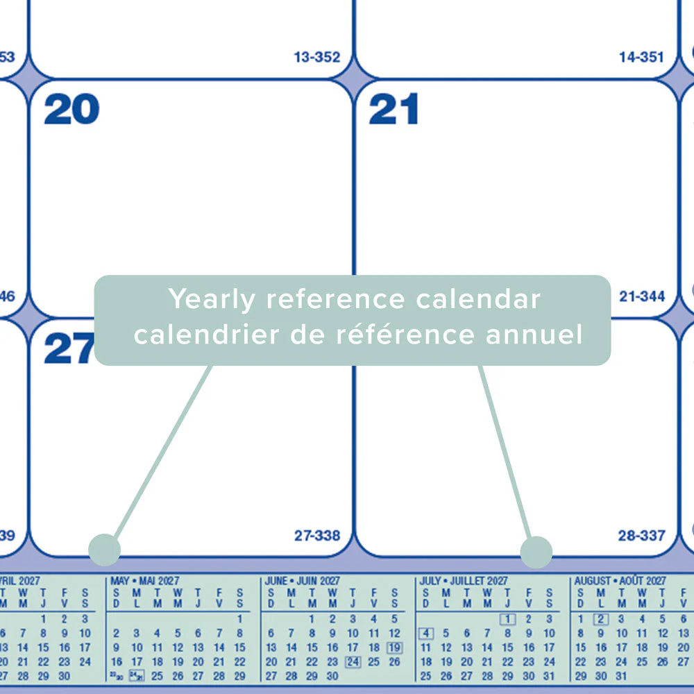 Monthly Desk Pad Calendar, Bilingual, 2027 (C181700B-27) - Image 5