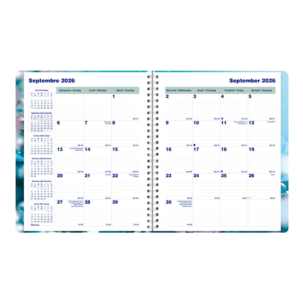Nature Monthly Planner, 2027 - 16 Months, Bilingual (C1200G.03BT-27,C1200G.04BT-27) - Image 3