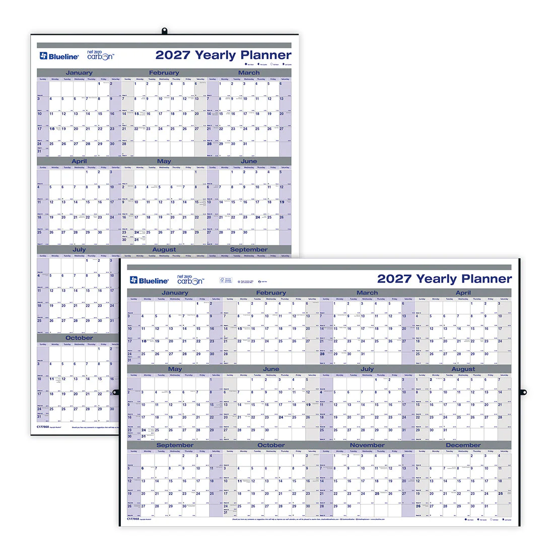 Yearly Wall Planner, English, 2027 (C177868-27)