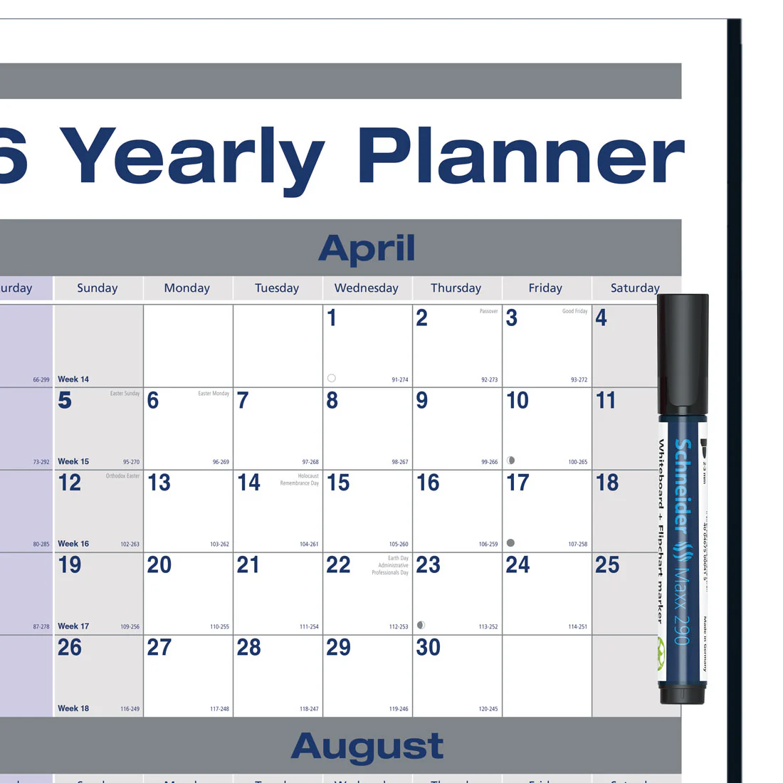 Net Zero Carbon™ Laminated Yearly Wall Calendar 2026, English (C177868-26) - Image 4