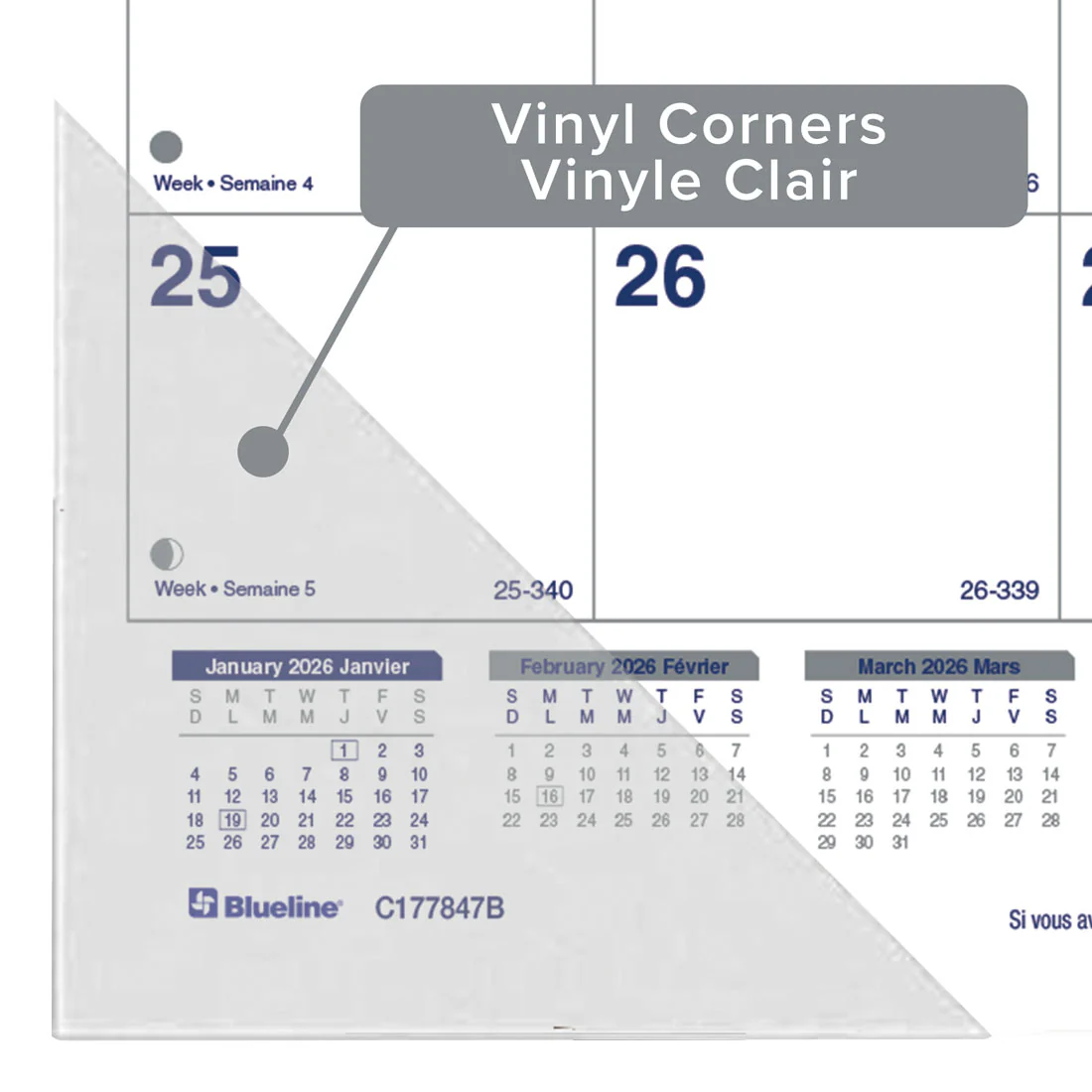 Net Zero Carbon™ Monthly Desk Pad 2026, Bilingual (C177847B-26) - Image 4