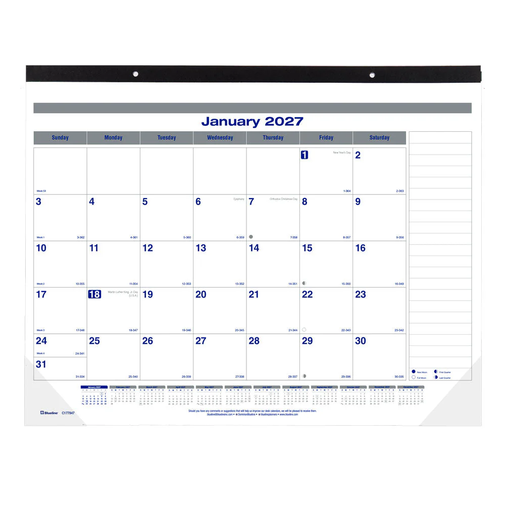 Monthly Desk Pad Calendar, Net Zero Carbon™, English, 2027 (C177847-27) - Image 6
