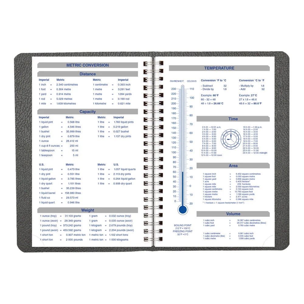 Net Zero Carbon™ Daily/Monthly Appointment Book, 2027, Bilingual, Black (C810.81BT-27) - Image 7