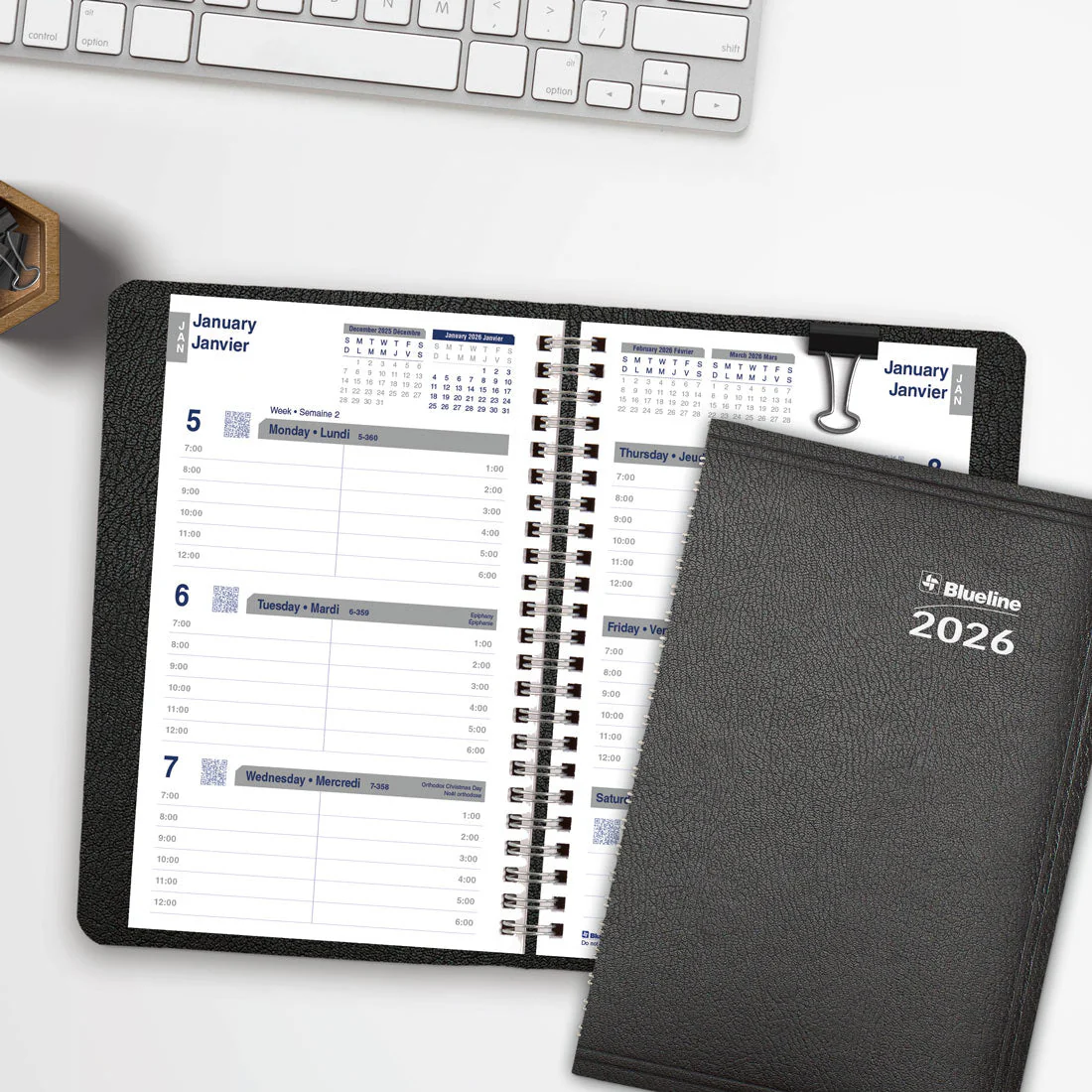 Net Zero Carbon™ Weekly Planner 2026, Bilingual, Black (C815.81BT-26) - Image 9