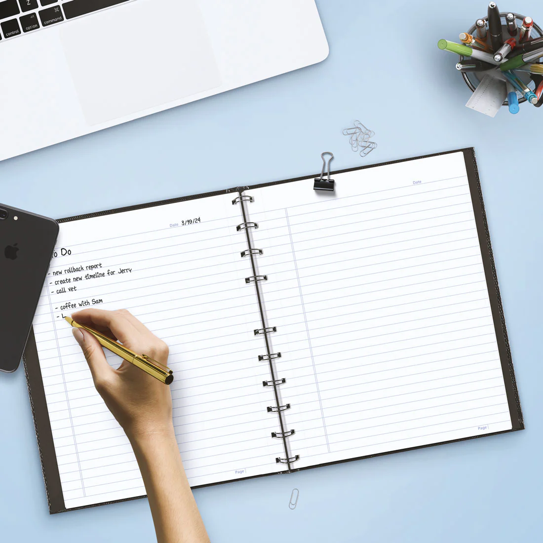 NotePro™ Notebook, with Indexing System, 10-3/4" x 8-1/2", 200 Pages, A10200 - Image 7