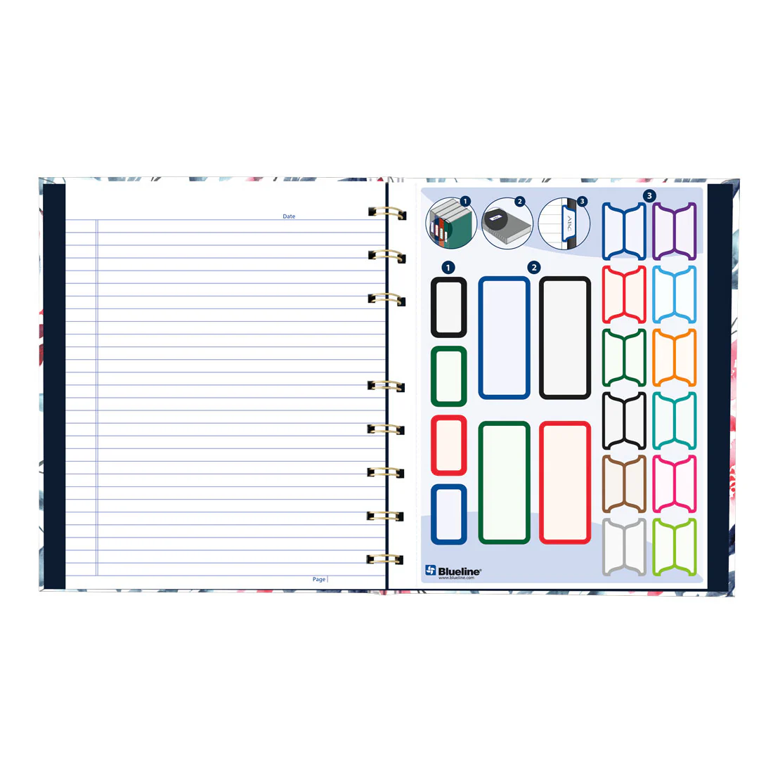 NotePro Fashion Notebook, Tranquil Blooms, A9C.01 - Image 5