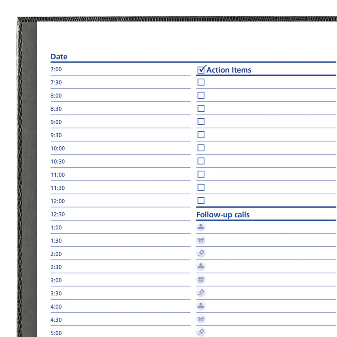NotePro Undated Daily Planner, Indexing System, 9-1/4" x 7-1/4", 192 Pages, English, A29C.81 - Image 10