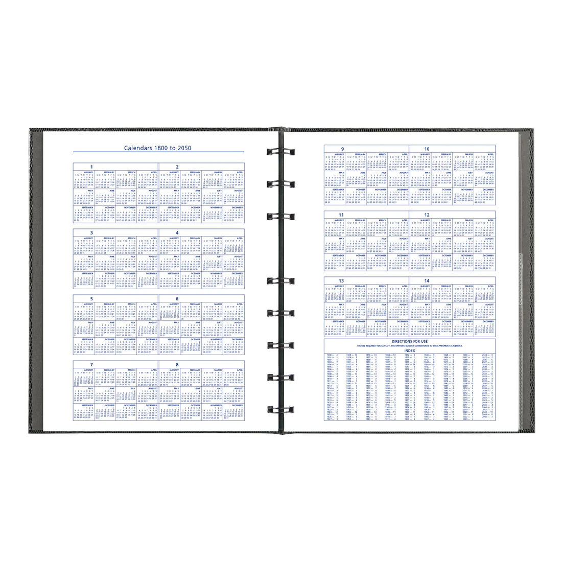 NotePro Undated Daily Planner, Indexing System, 9-1/4" x 7-1/4", 192 Pages, English, A29C.81 - Image 6