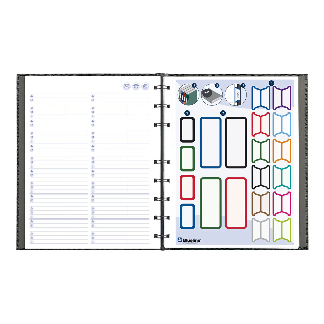 NotePro Undated Daily Planner, Indexing System, 9-1/4" x 7-1/4", 192 Pages, English, A29C.81 - Image 9
