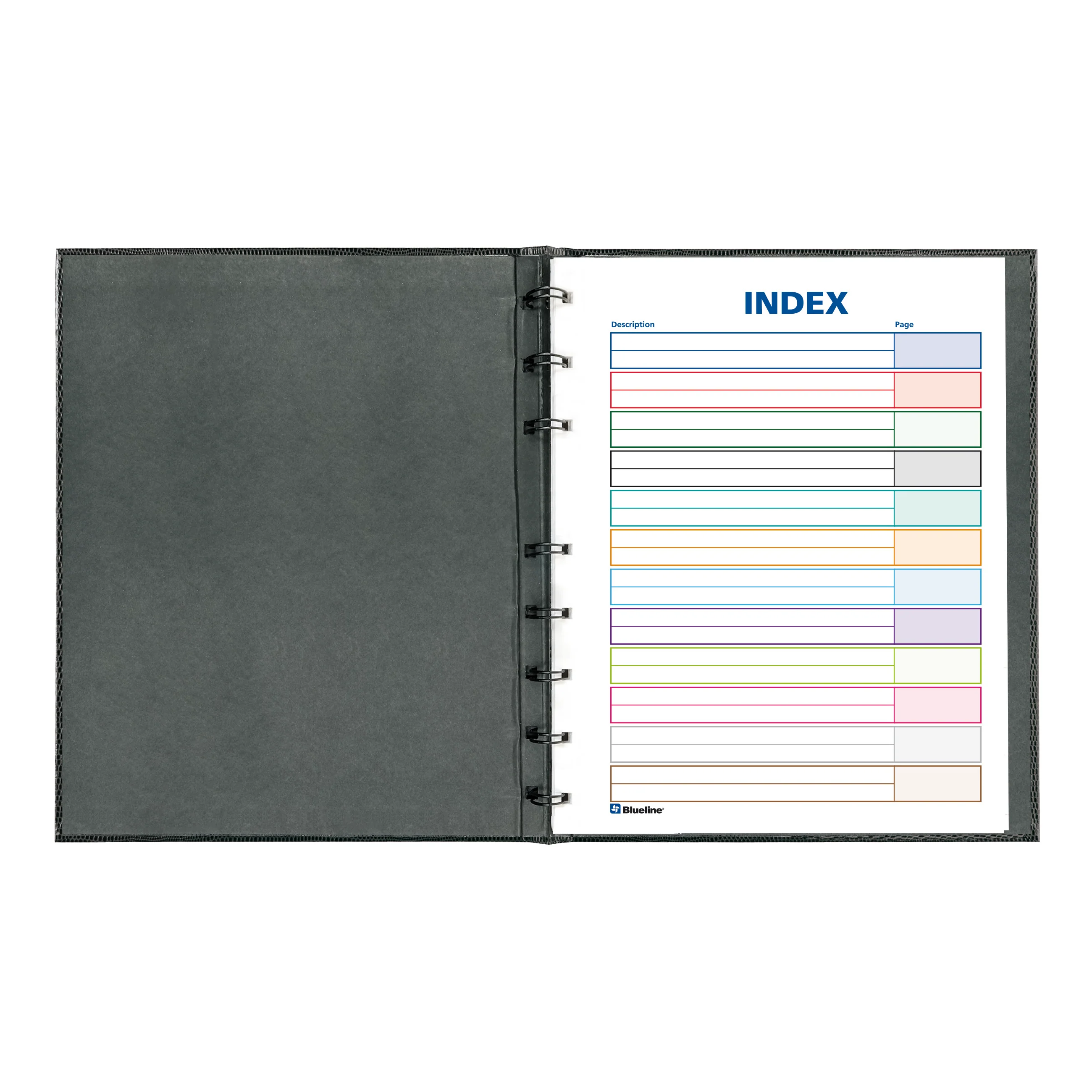 NotePro Undated Daily Planner, Indexing System, 9-1/4" x 7-1/4", 192 Pages, Bilingual, A29C.81B - Image 4