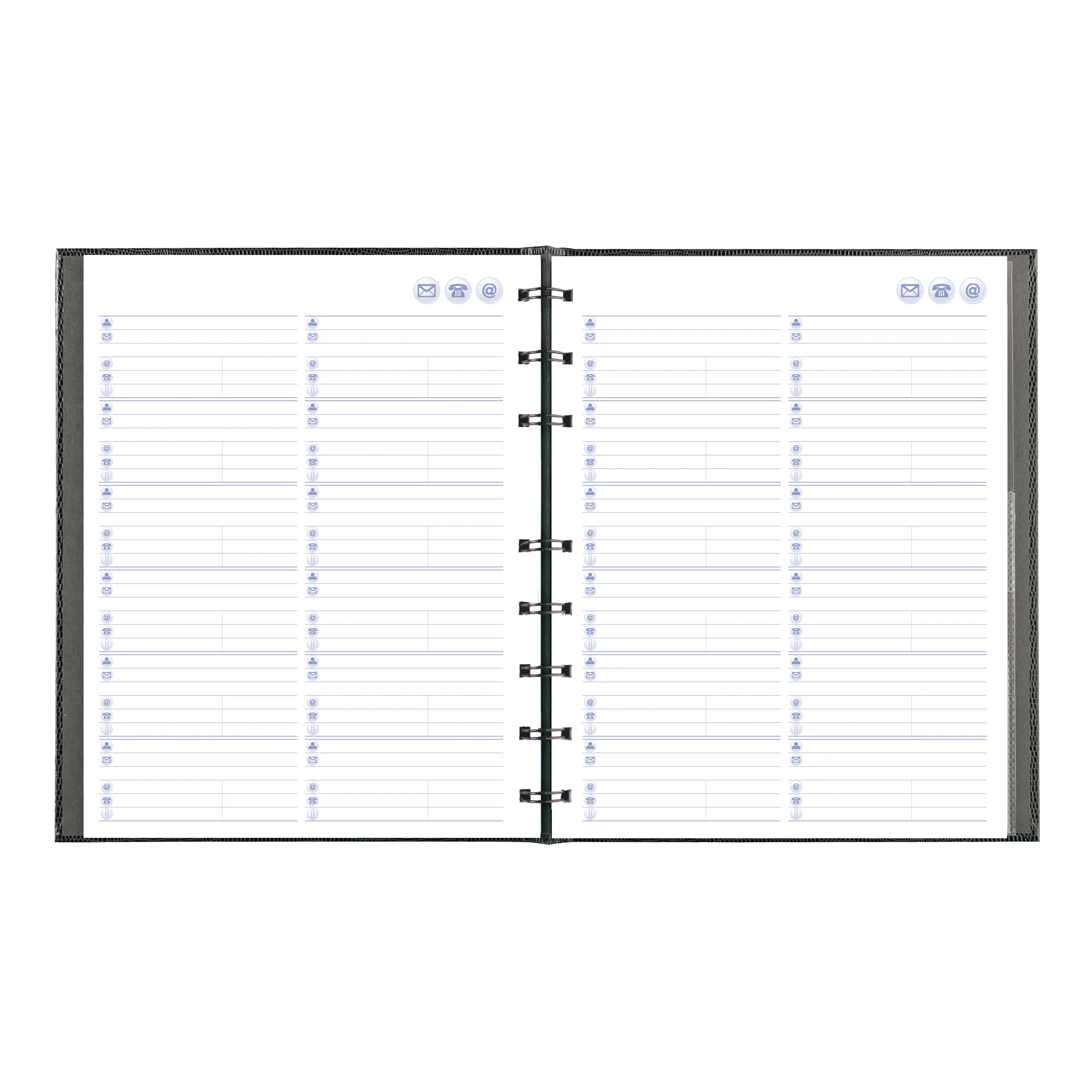 NotePro Undated Daily Planner, Indexing System, 9-1/4" x 7-1/4", 192 Pages, Bilingual, A29C.81B - Image 8