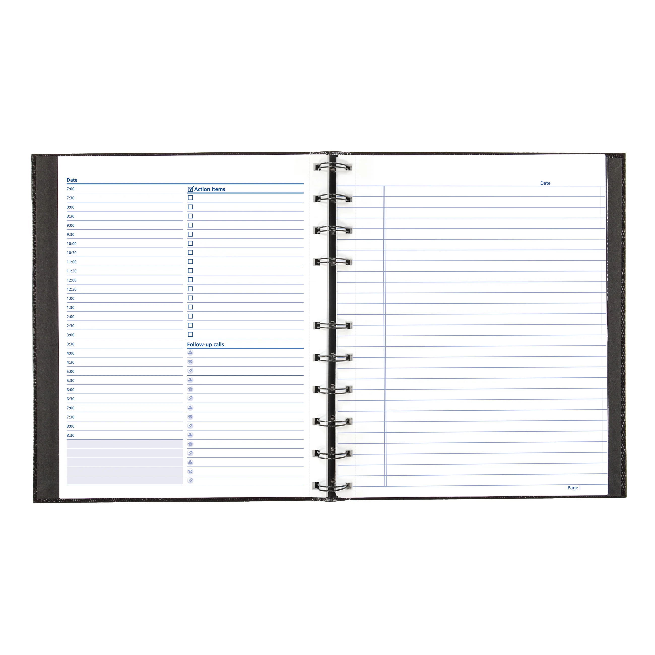 NotePro™ Undated Daily Planner, with Indexing System, 10-3/4" x 8-1/2", 200 pages, A30C.81 - Image 3