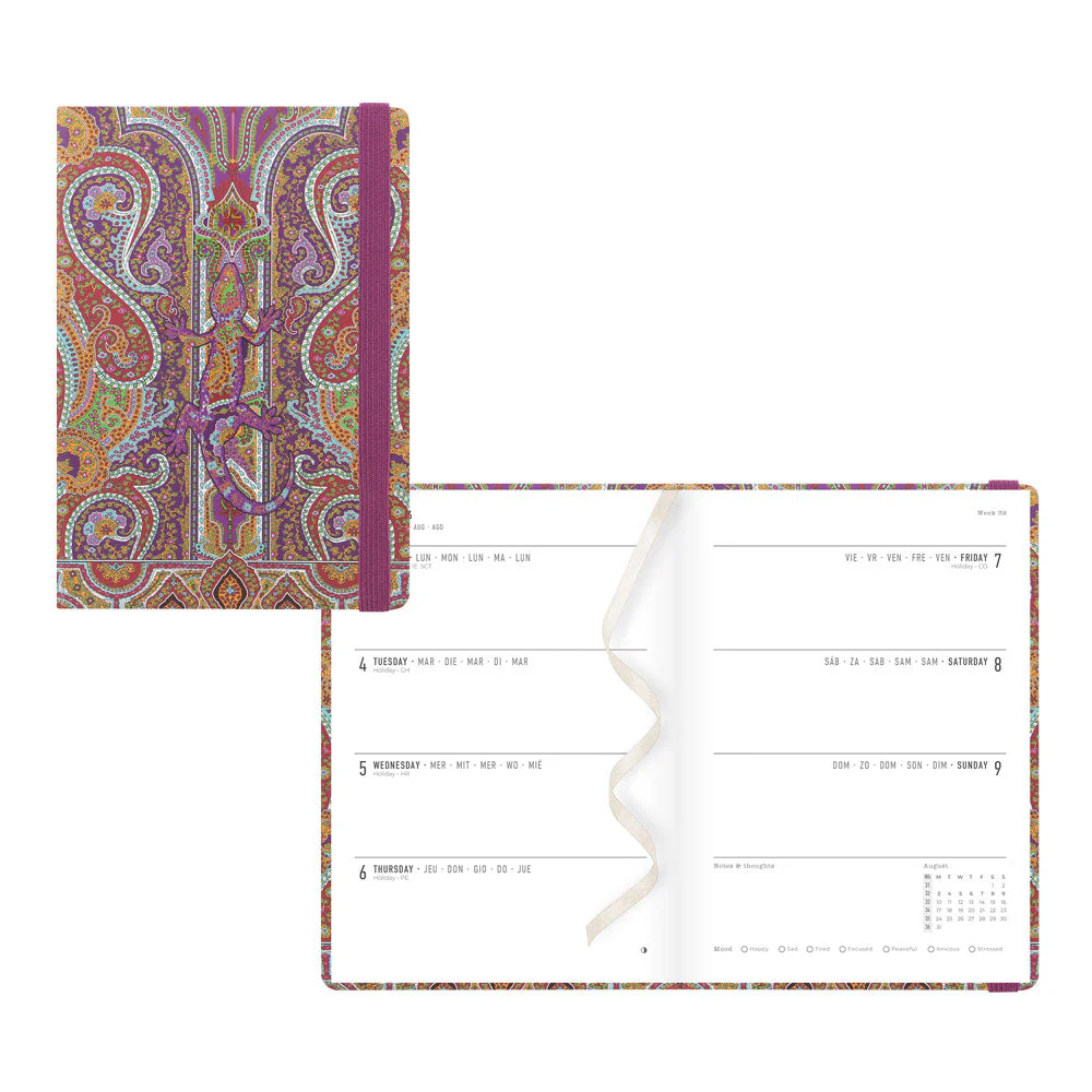Paisley Academic Weekly Planner, A6, 2026 - 2027, Multilingual (27-030851, 27-031137, 27-030850, 27-031136)