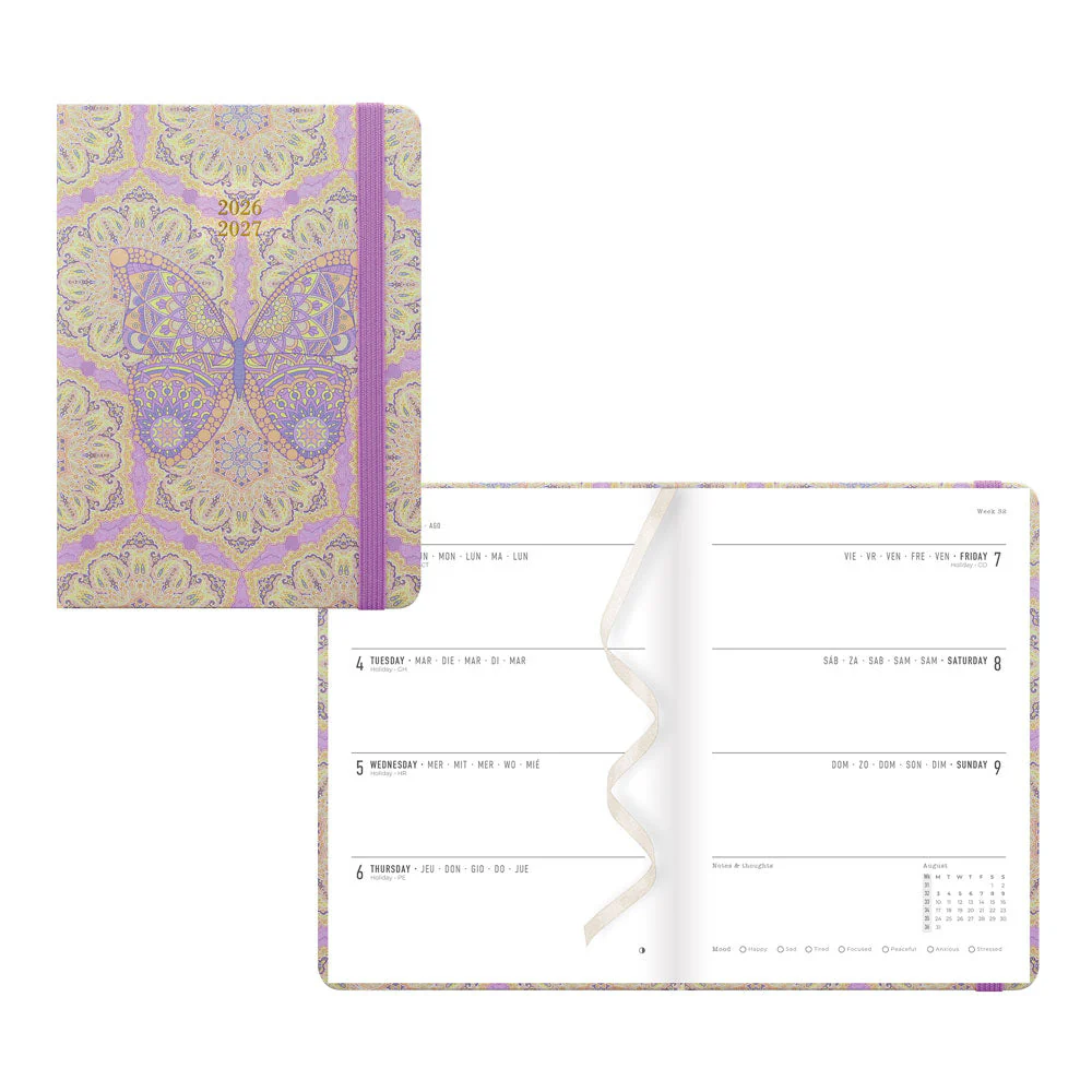 Paisley Academic Weekly Planner, A6, 2026 - 2027, Multilingual (27-030851, 27-031137, 27-030850, 27-031136) - Image 3