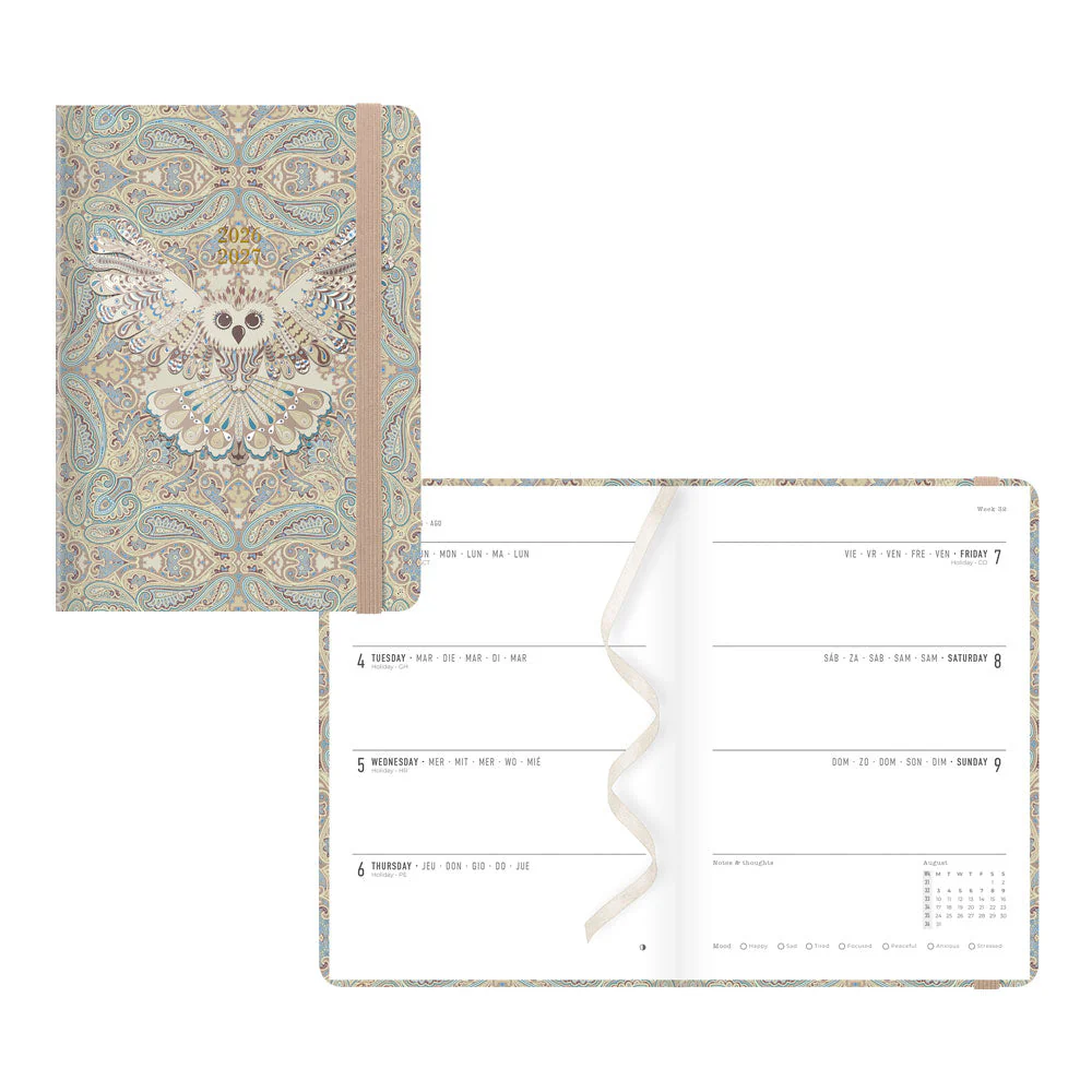 Paisley Academic Weekly Planner, A6, 2026 - 2027, Multilingual (27-030851, 27-031137, 27-030850, 27-031136) - Image 7