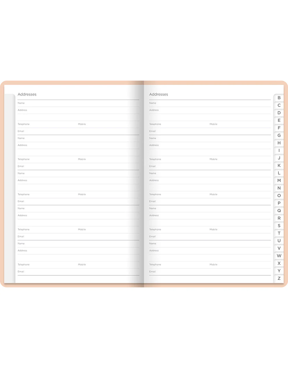 Pastel A5 Address Book - Image 15