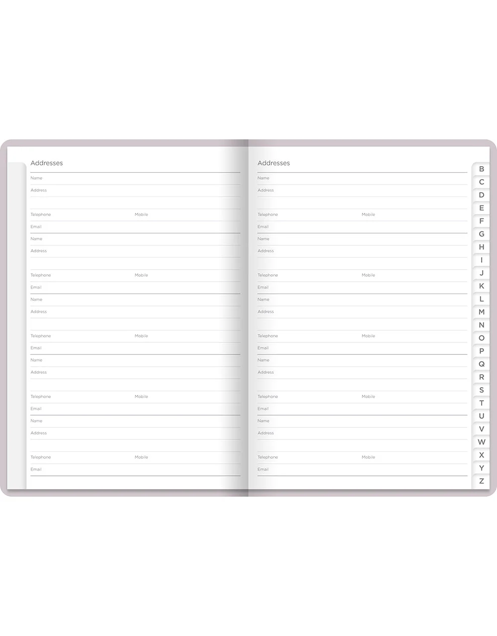 Pastel A5 Address Book - Image 3
