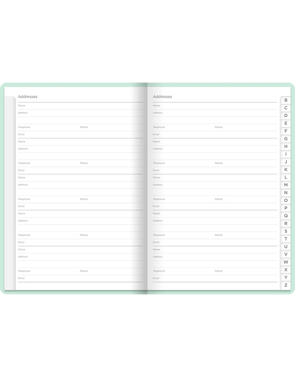 Pastel A5 Address Book - Image 6