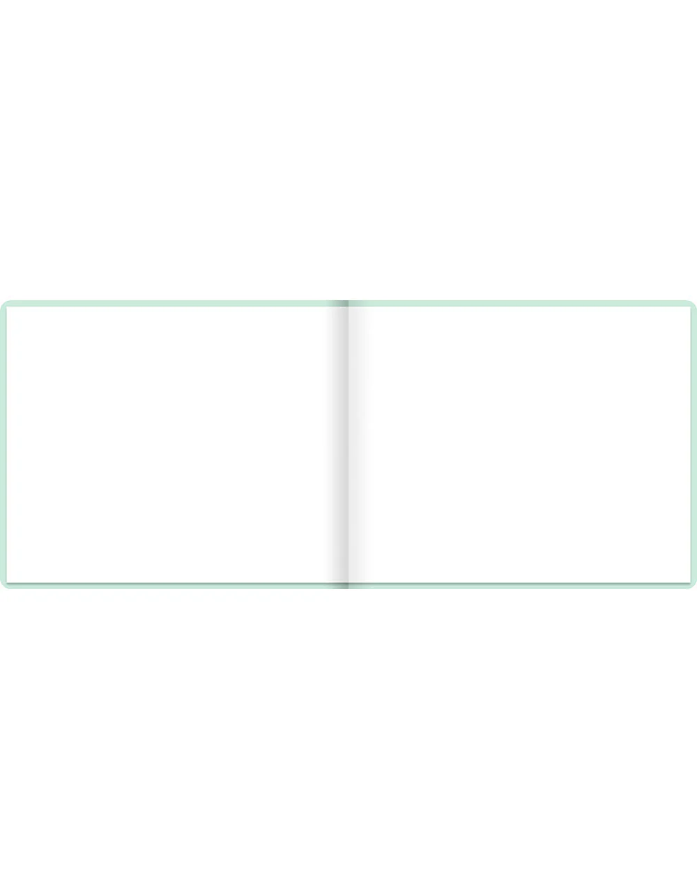 Pastel Quarto Landscape Plain Guest Book - Image 3