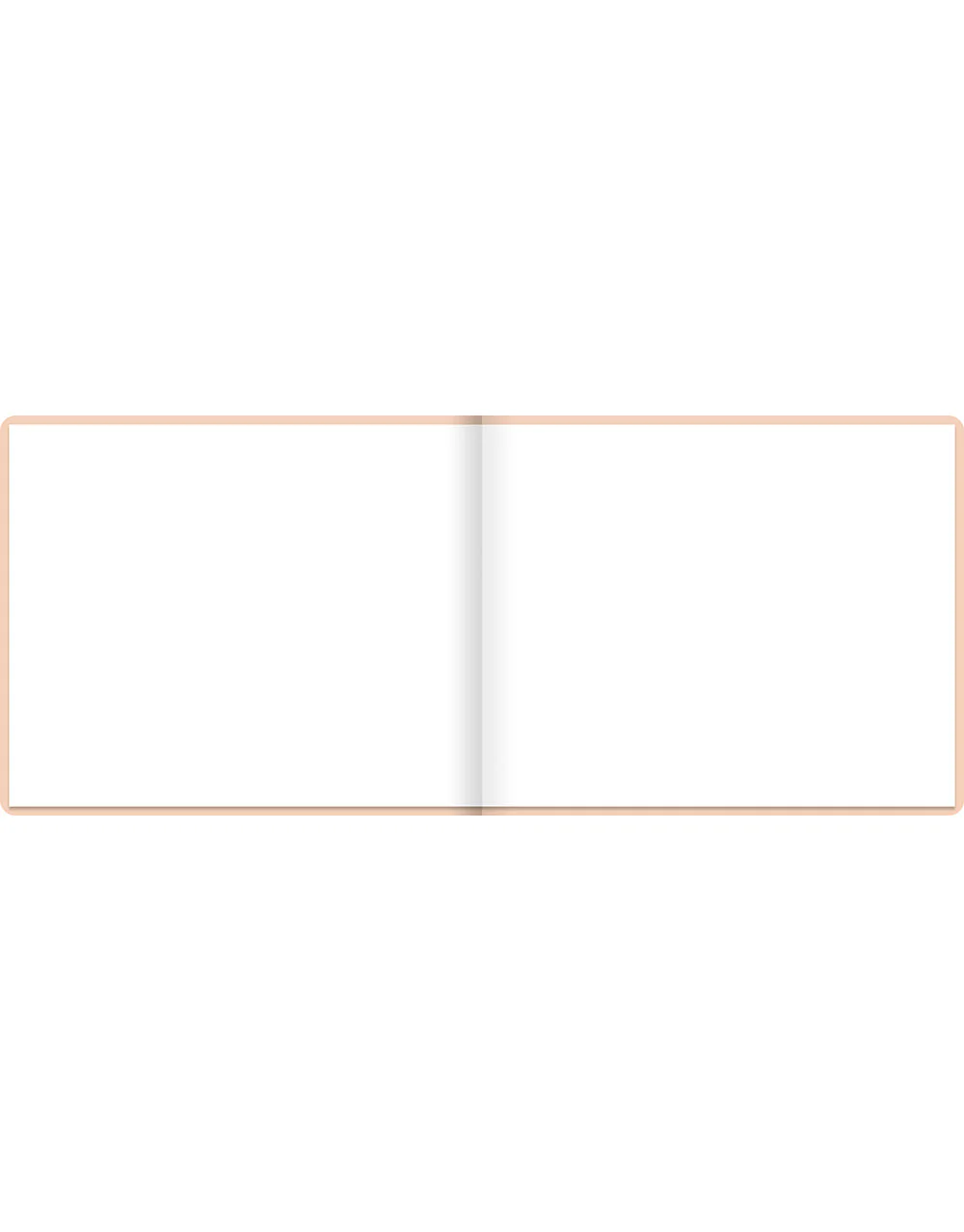 Pastel Quarto Landscape Plain Guest Book - Image 9