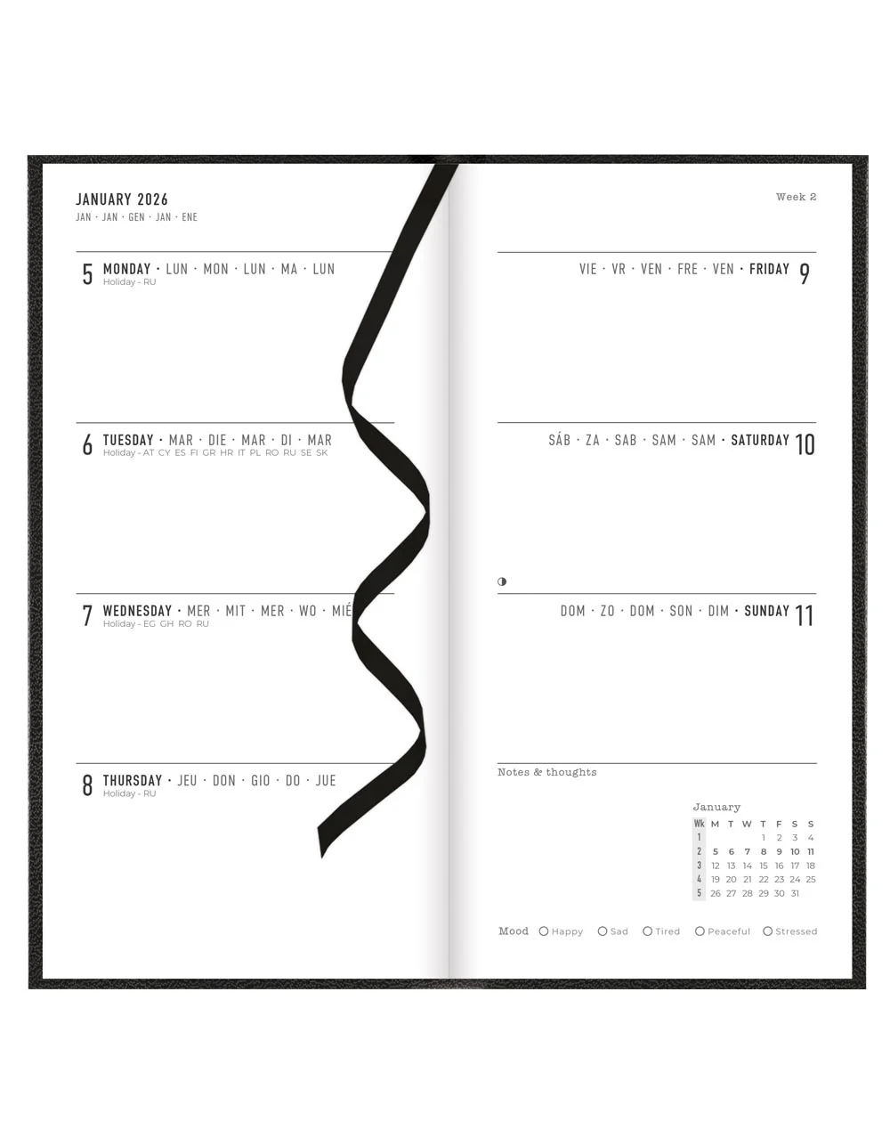 Principal Compact Week to View Planner 2026 - English - Image 2