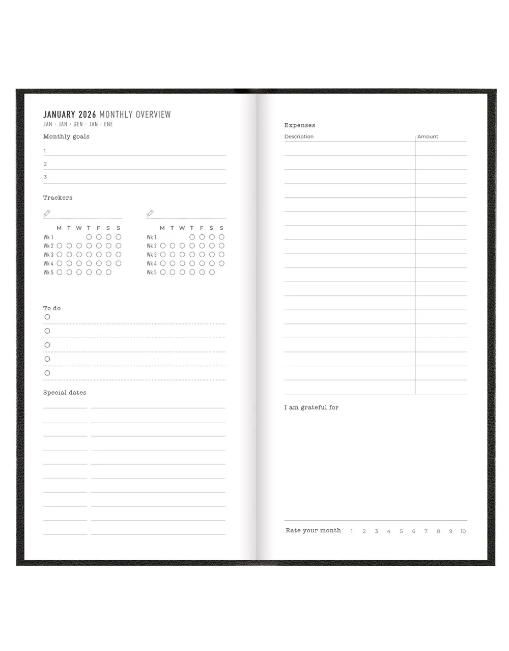 Principal Compact Week to View Planner 2026 - English - Image 7