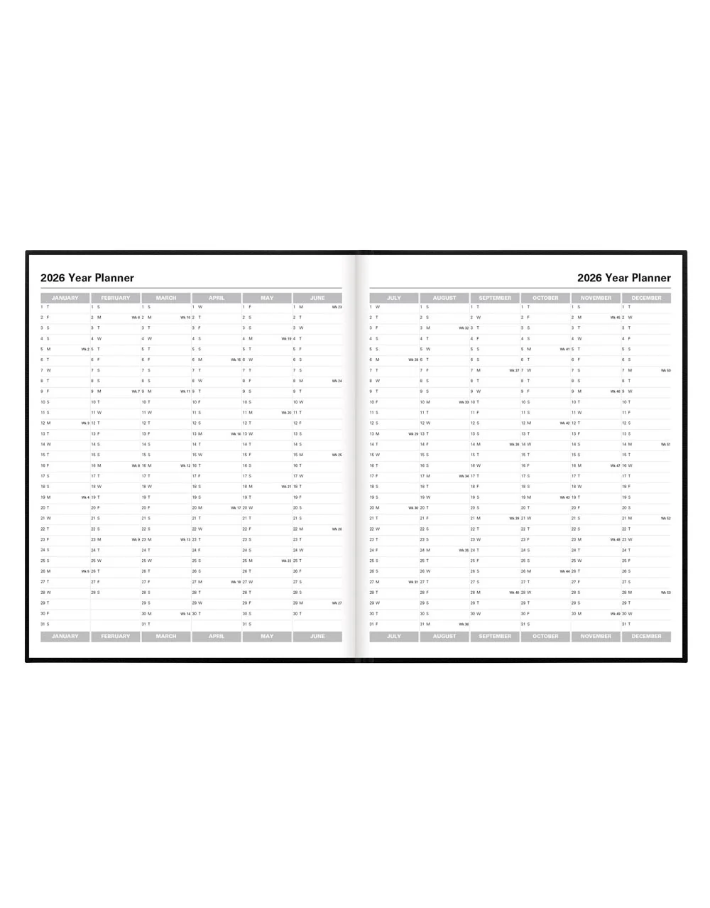 Principal Quarto Week to View Planner with Appointments 2026 - English - Image 3