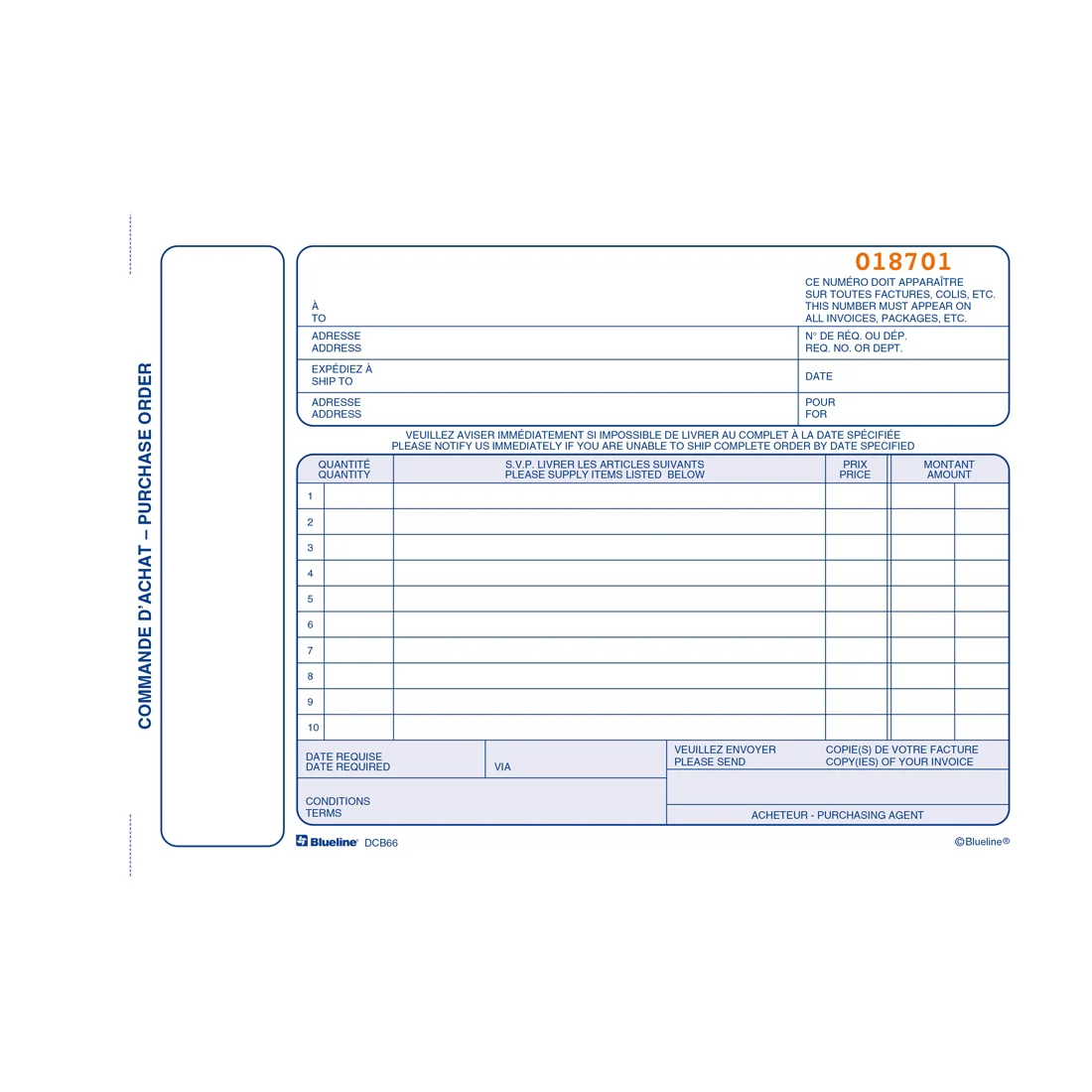 Purchase Orders Book, DCB66 - Image 3