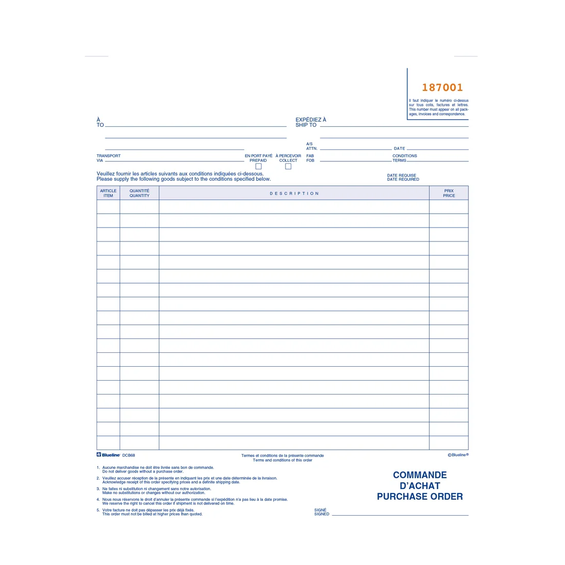 Purchase Orders Book, DCB68 - Image 3