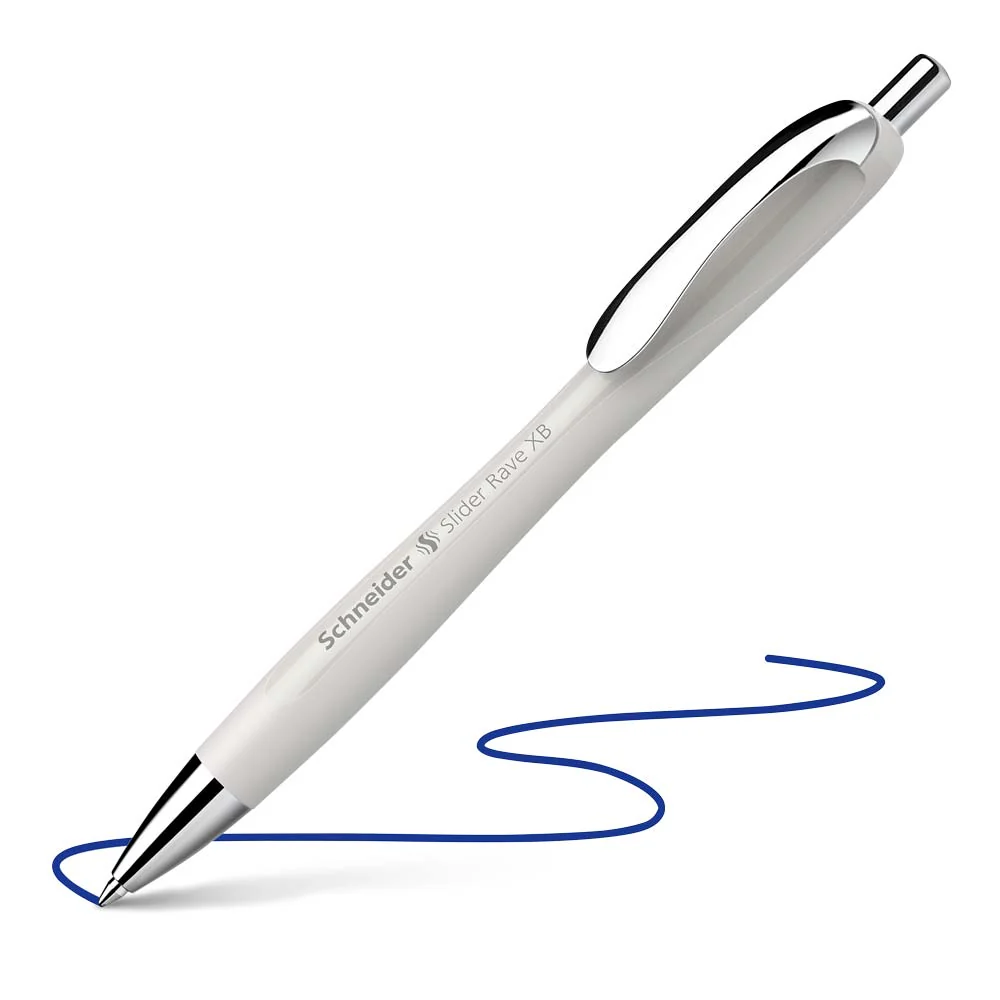 Rave Retractable Ballpoint Pen XB, Trend Limited Edition, Blue Ink, Box of 5 units - Image 2