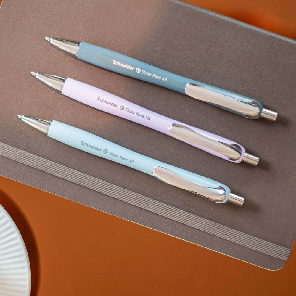 Rave Retractable Ballpoint Pen XB, Trend Limited Edition, Blue Ink, Box of 5 units - Image 7