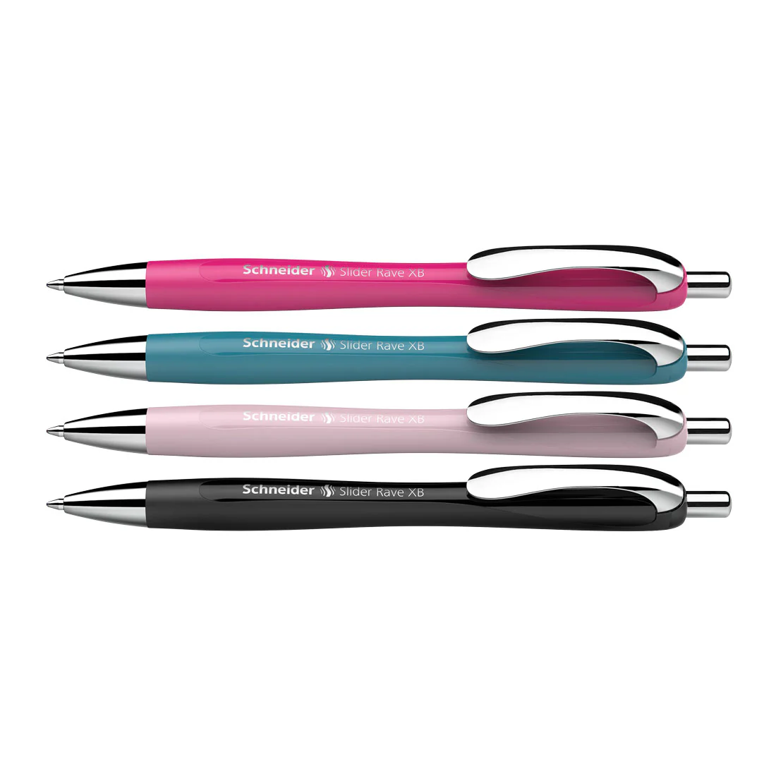 Rave Retractable Ballpoint Pen XB, Special Limited Edition, Blue Ink, Promo Set of 3 Units + 1  FREE Pen - Image 2
