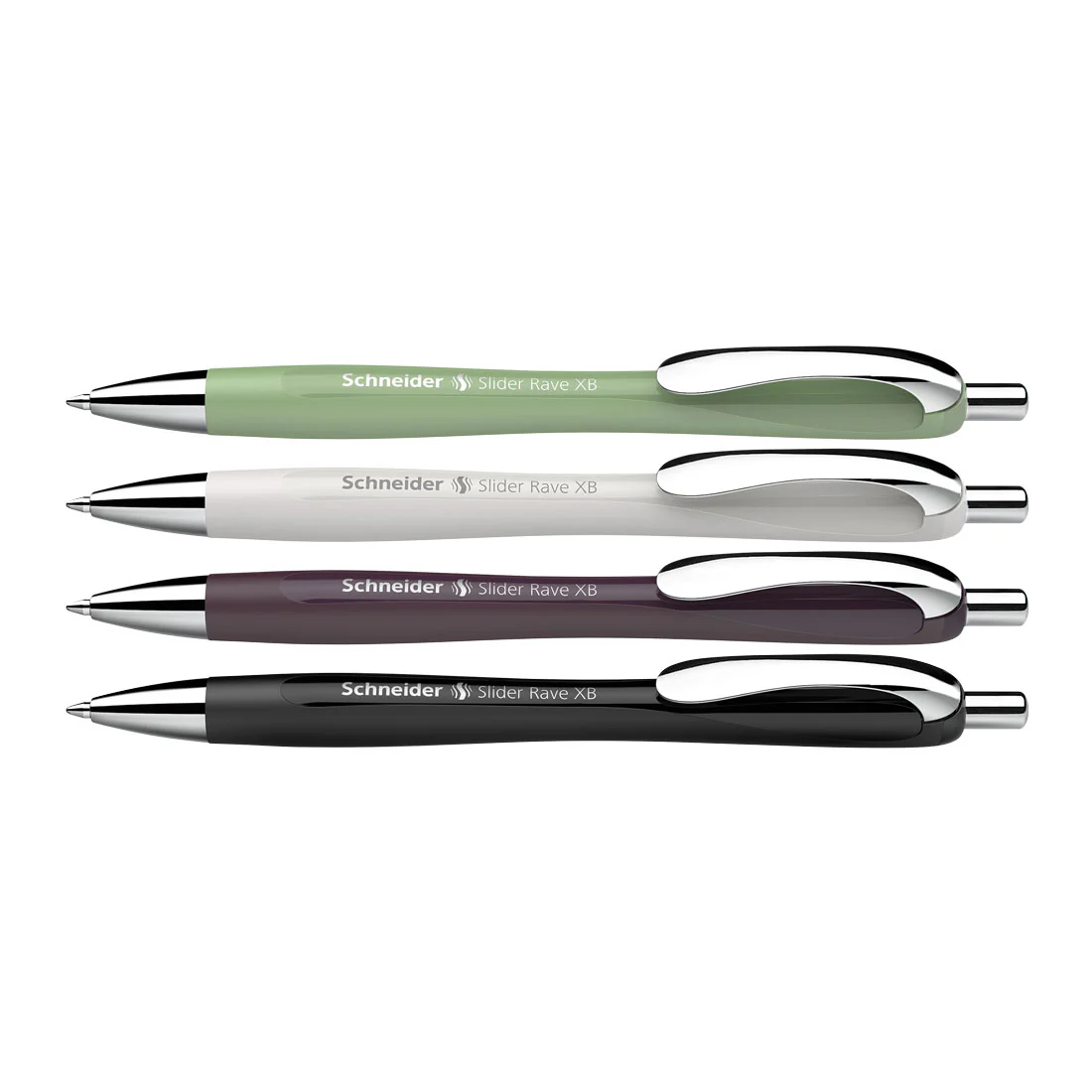 Rave Retractable Ballpoint Pen XB, Trend Limited Edition, Blue Ink, Promo Set of 3 Units+ 1  FREE Pen - Image 2