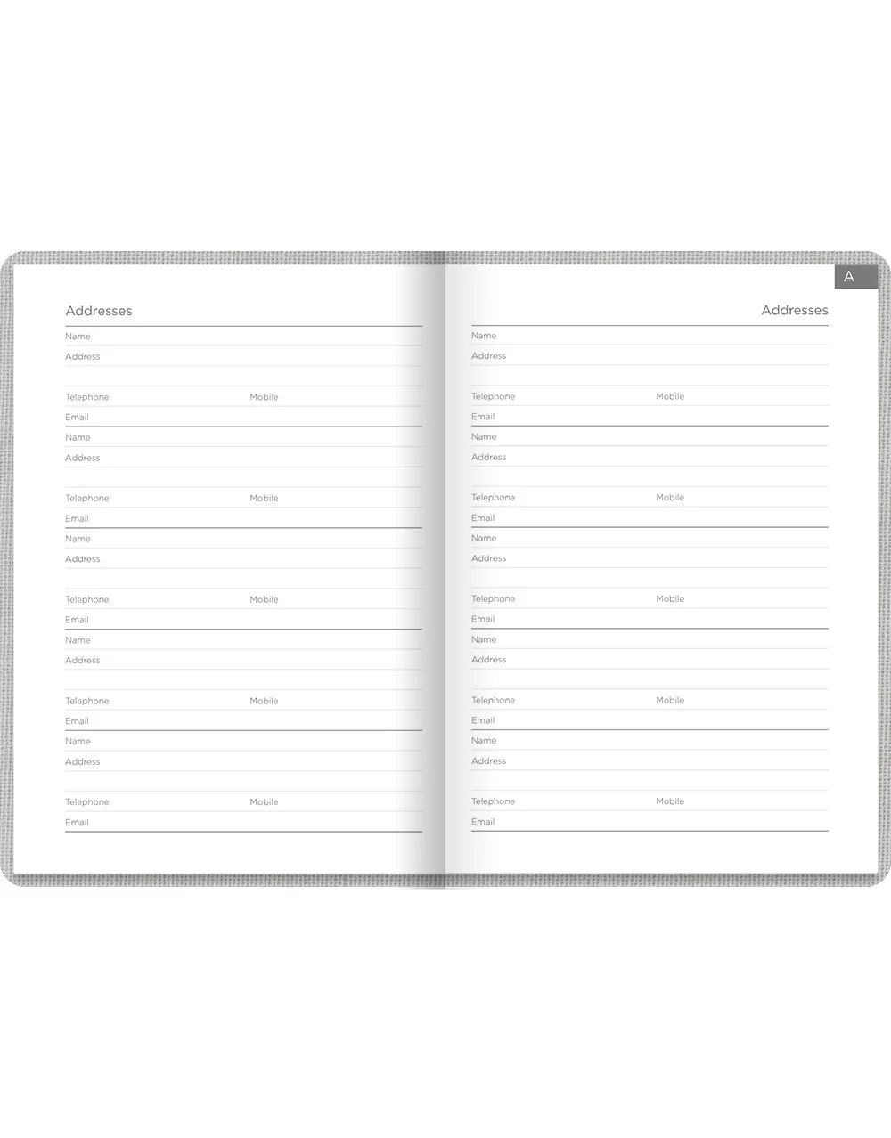 Raw A6 Address Book - Image 2