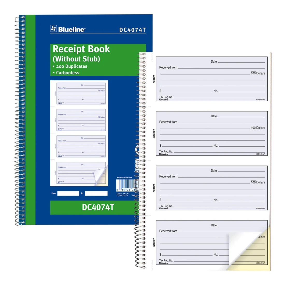 Receipt Book, DC4074T