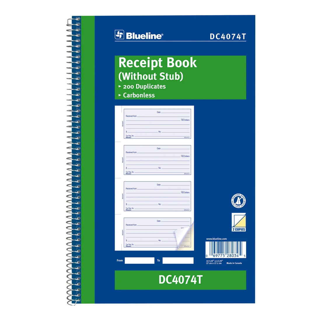 Receipt Book, DC4074T - Image 4