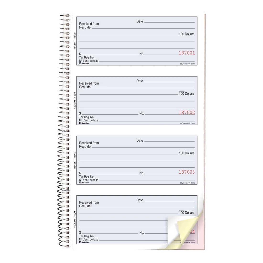 Receipt Book, DC4084BT - Image 3