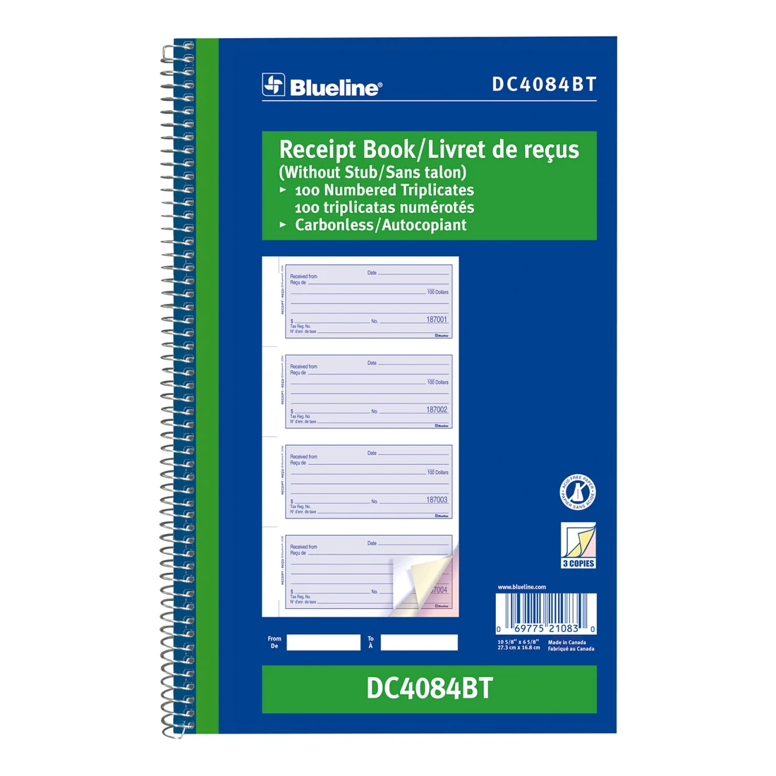 Receipt Book, DC4084BT - Image 4