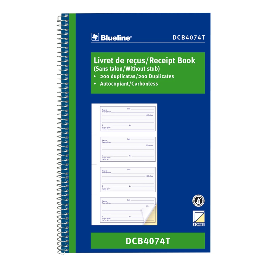 Receipt Book, DCB4074T - Image 4