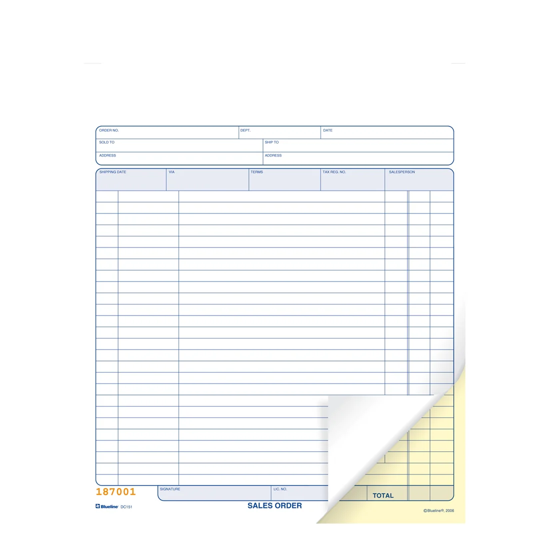Sales Orders Book, DC151 - Image 2