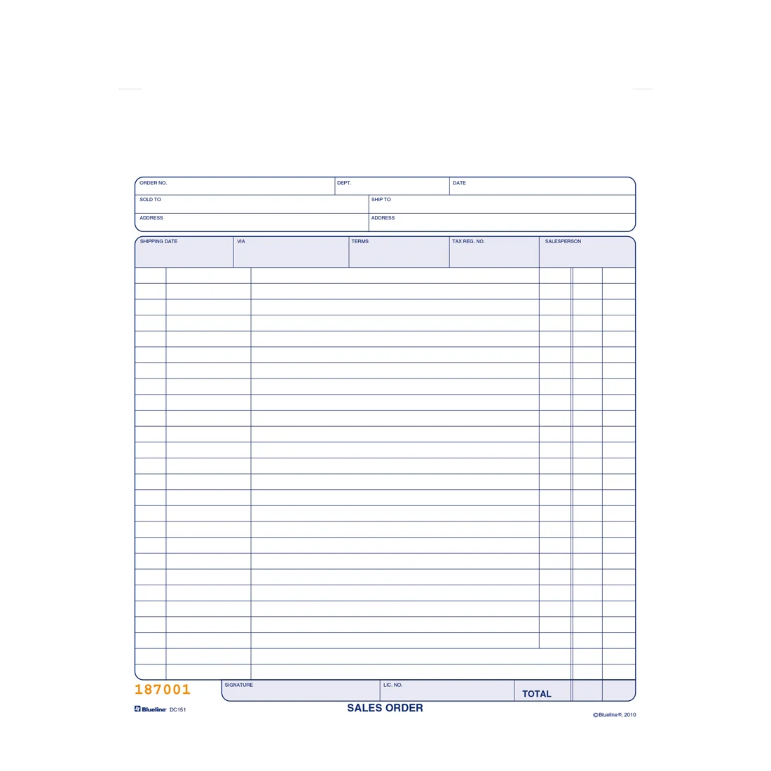 Sales Orders Book, DC151 - Image 3