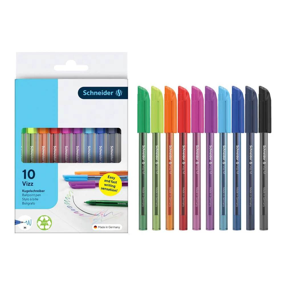 Vizz Ballpoint Pen M, Wallet 10 pieces - Assorted - Image 3