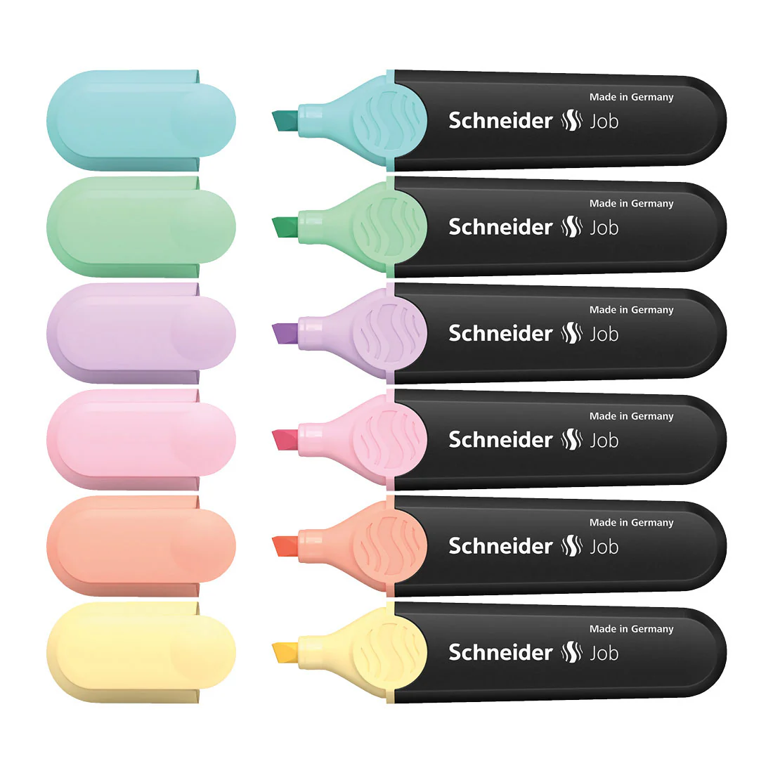 Job Pastel Highlighters, Wallet 6 pieces - Assorted - Image 3