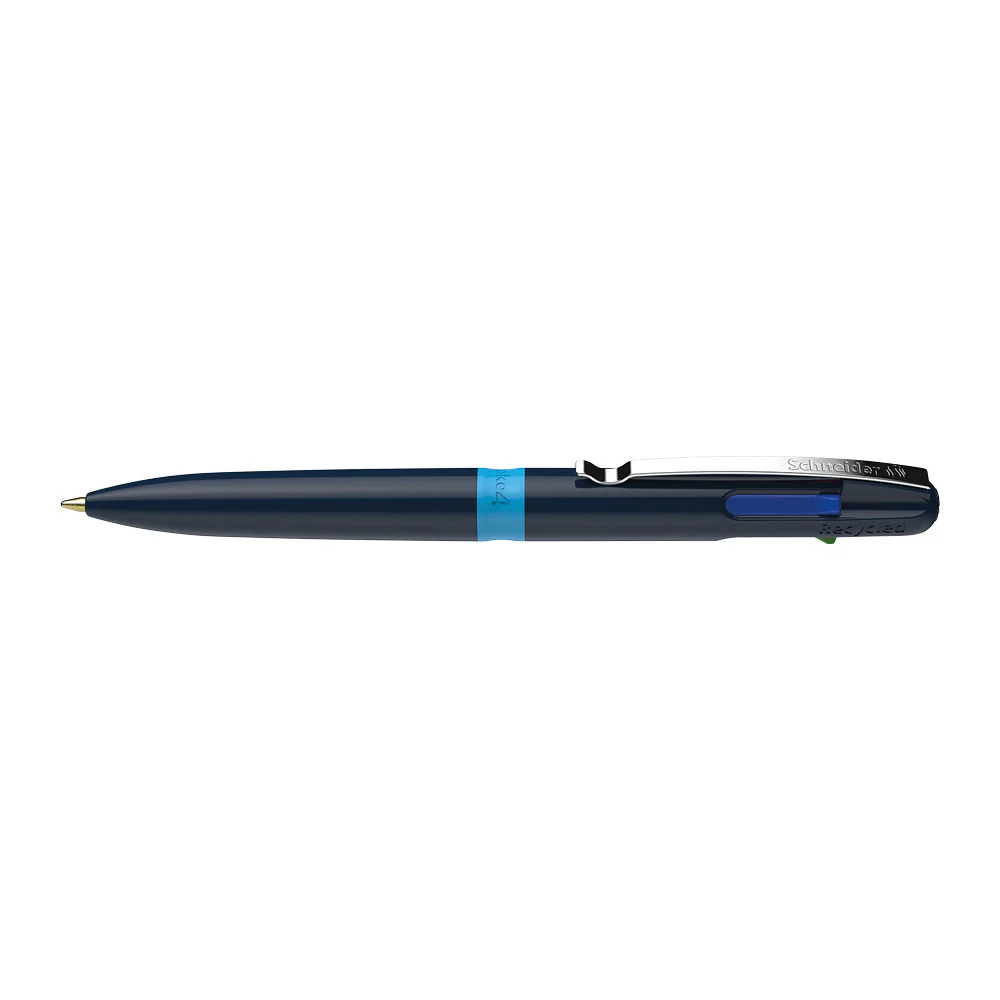 Take 4 Multi 4- Colour Ballpoint Pens M, Box of 10 units - Blue - Image 3