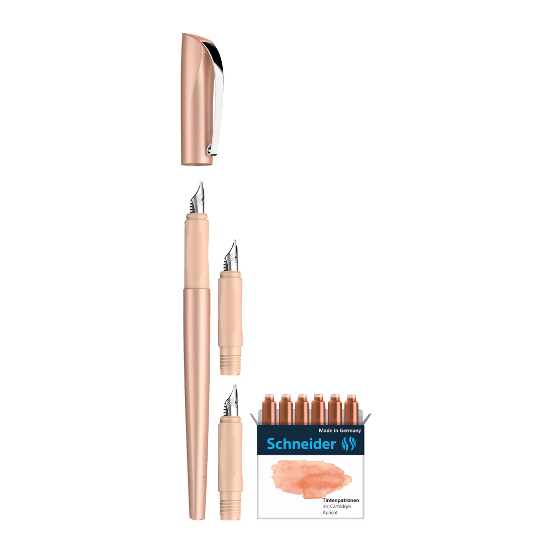 Callissima Calligraphy Set - Apricot Fountain Pen & Ink - Image 3